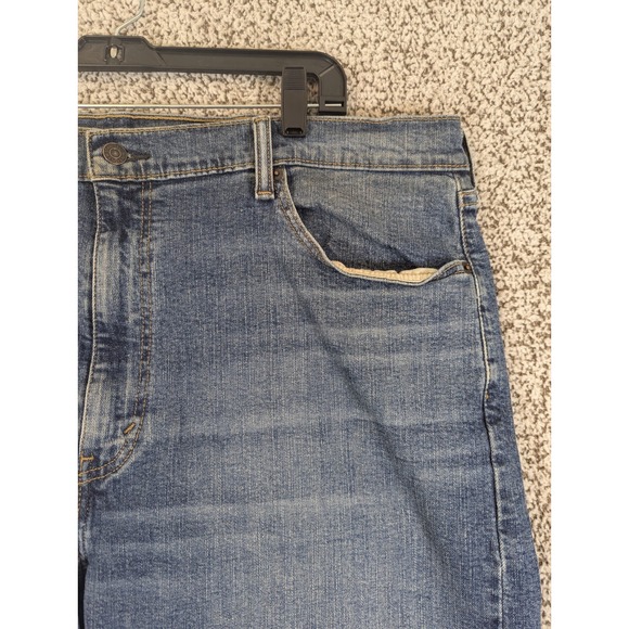 Levi's 505 Jeans Men's Size 42X29 (Tag 44x30) Blue Regular Fit Straight Leg - Picture 5 of 11